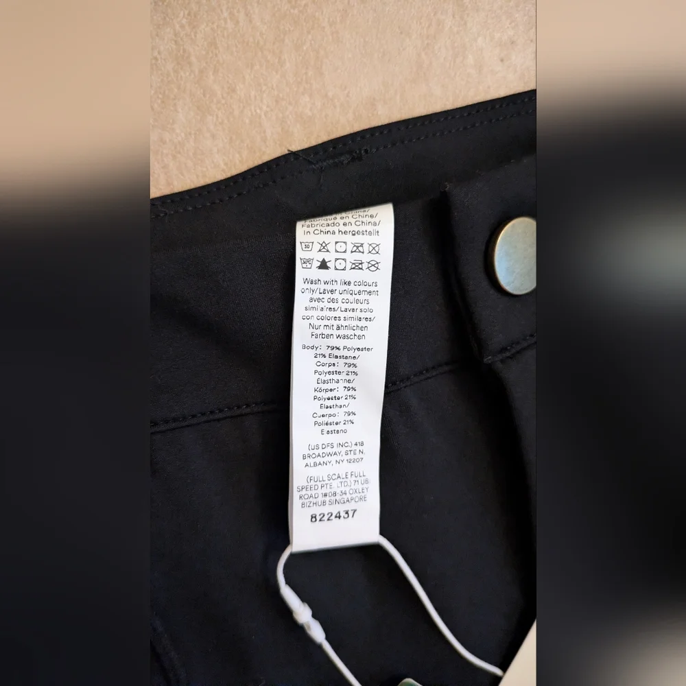Halara Black Cargo Pants with Button Flap Pockets - Picture 7 of 7